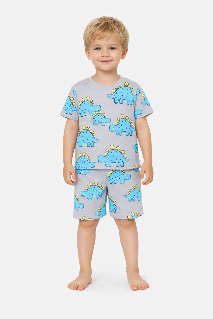 TRAX Boys’ Summer Pyjamas 49492 - Grey