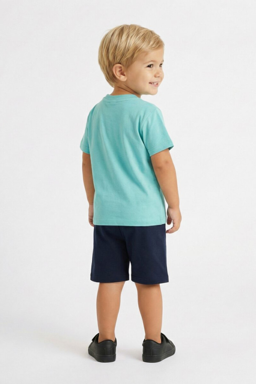 TRAX boys’ mint green summer set with short-sleeved T-shirt and Bermuda shorts