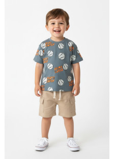 TRAX boys’ mint summer set with T-shirt and shorts, model 49432