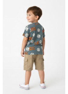 TRAX boys’ mint summer set with T-shirt and shorts, model 49432