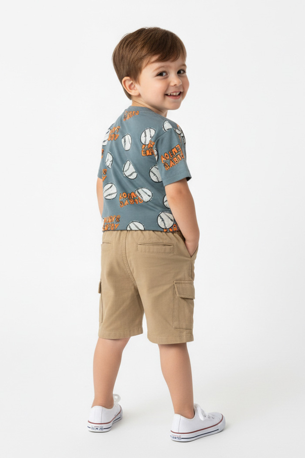 TRAX boys’ mint summer set with T-shirt and shorts, model 49432
