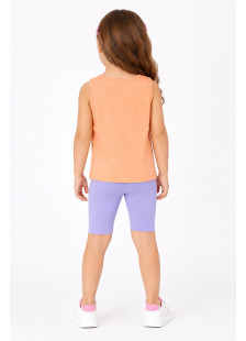 TRAX girls’ mango top and pink cycling leggings set, model 47227-2