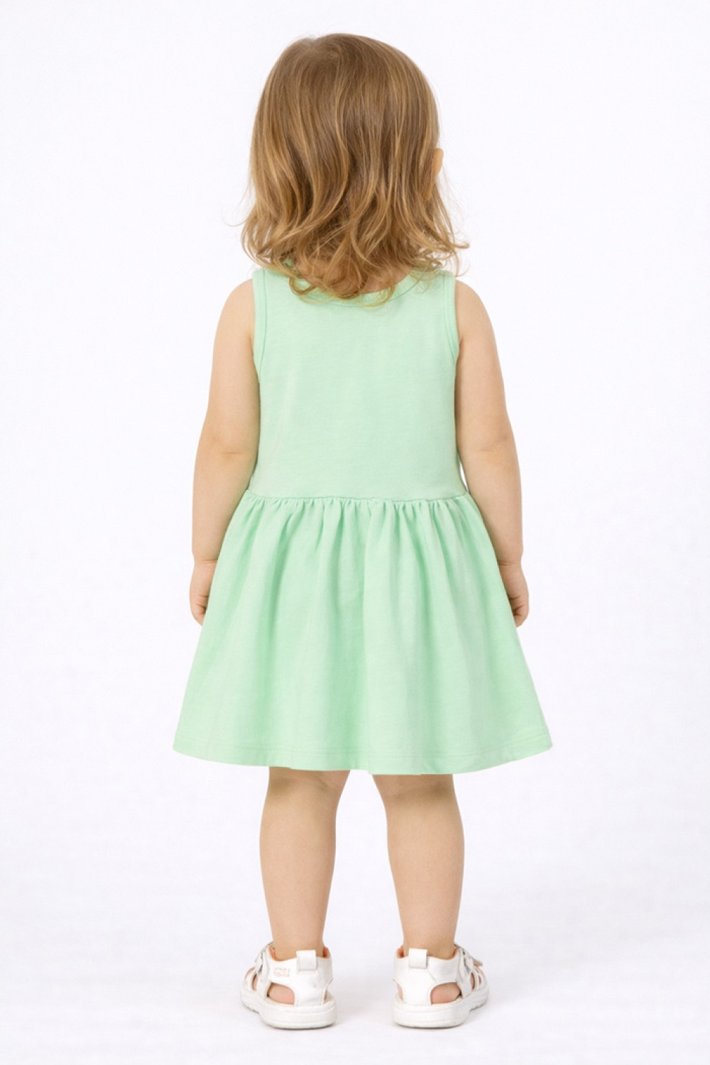 TRAX Unicorn girls’ light green cotton dress, model 47242