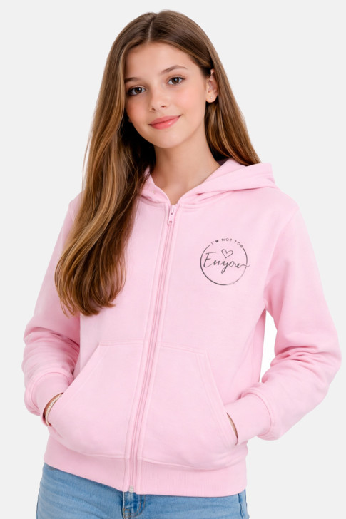 TRAX Girls' Hooded Zip Jacket Pink 47113