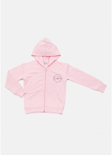 TRAX girls' pink hooded zip jacket