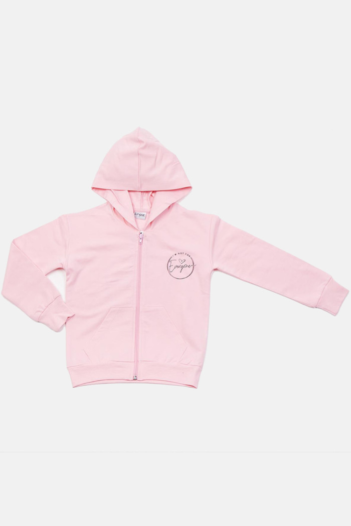 TRAX girls' pink hooded zip jacket