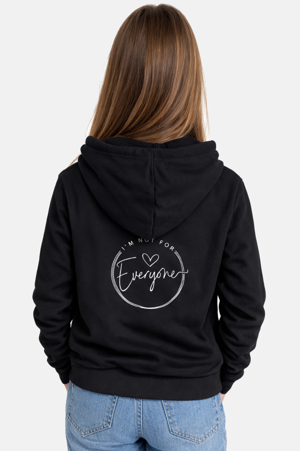 TRAX girls' black hooded zip jacket