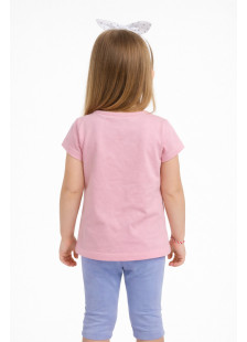 TRAX girls' powder pink summer top and leggings set