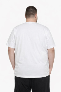 BODY MOVE men's white king size T-shirt