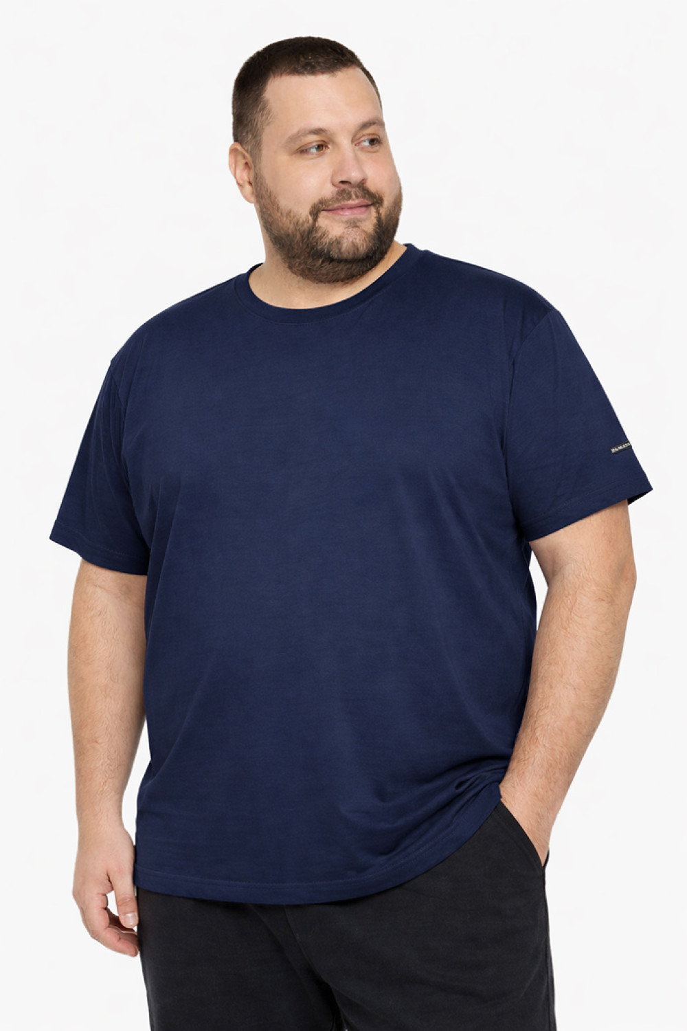 BODY MOVE men's dark blue king size T-shirt