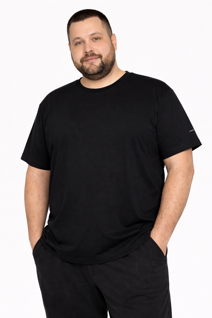 BODY MOVE King Size Men's T-Shirt 821A-4 Black