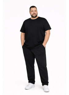 BODY MOVE men's black short-sleeved T-shirt 821A-4