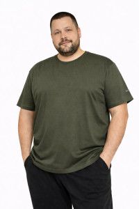 BODY MOVE men's khaki short-sleeved T-shirt 821A-5
