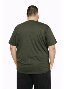 BODY MOVE men's khaki short-sleeved T-shirt 821A-5