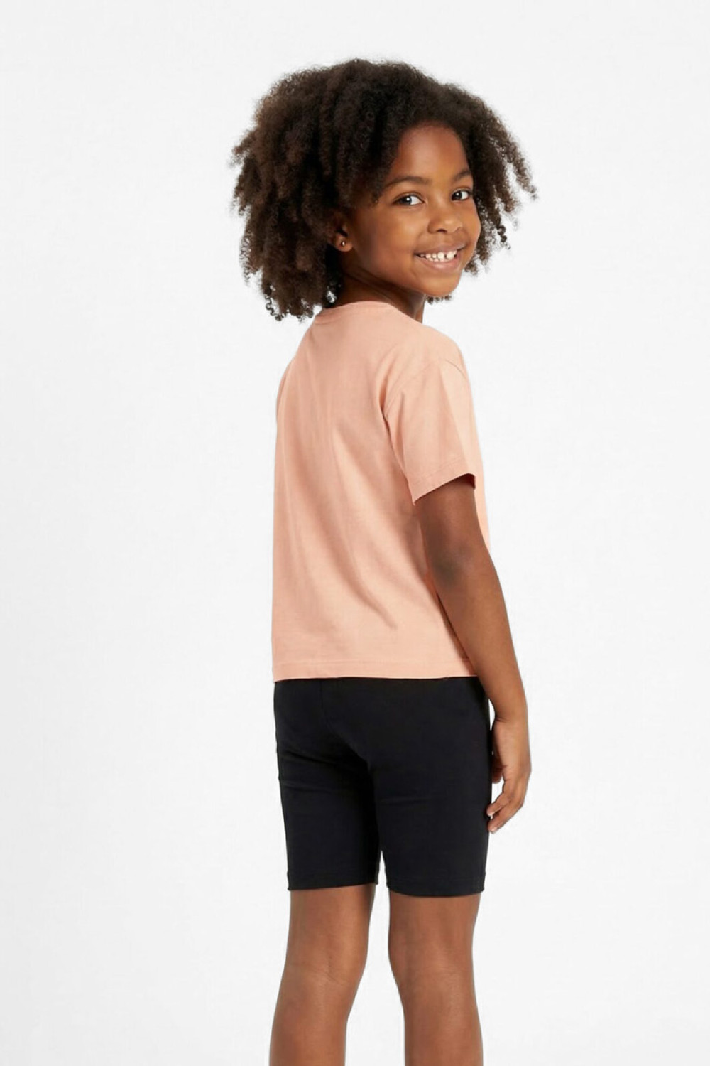 TRAX girls' mint T-shirt and black biker shorts set