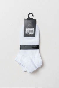 SUPER Q&Y plain ankle socks three-pack