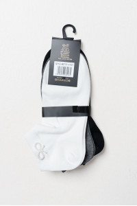 SUPER Q&Y ankle socks with bows three-pack