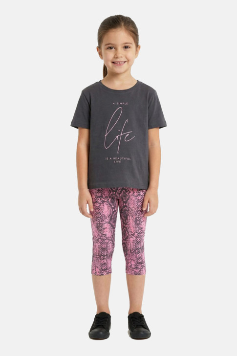 TRAX Teen Girls' Capri Leggings Summer Set 49122