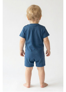 TRAX baby boys’ royal blue zebra print summer romper