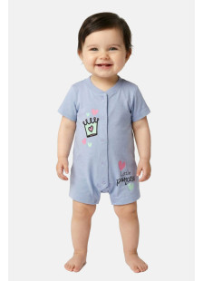 TRAX baby girls’ lilac Little Princess print summer romper
