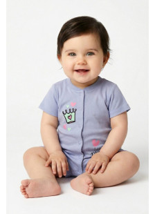 TRAX baby girls’ lilac Little Princess print summer romper