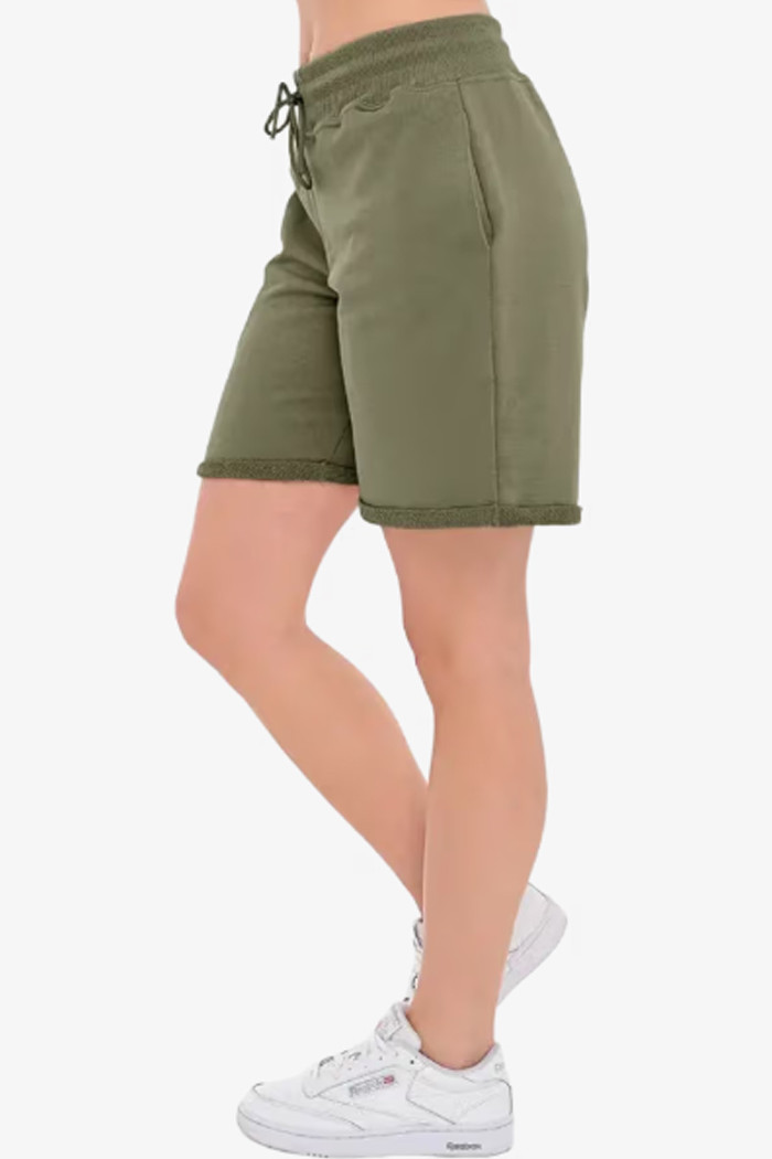 BODY MOVE women's khaki Bermuda shorts