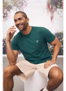 OLYMPIC CHALLENGER men's short-sleeve T-shirt with embroidered chest logo