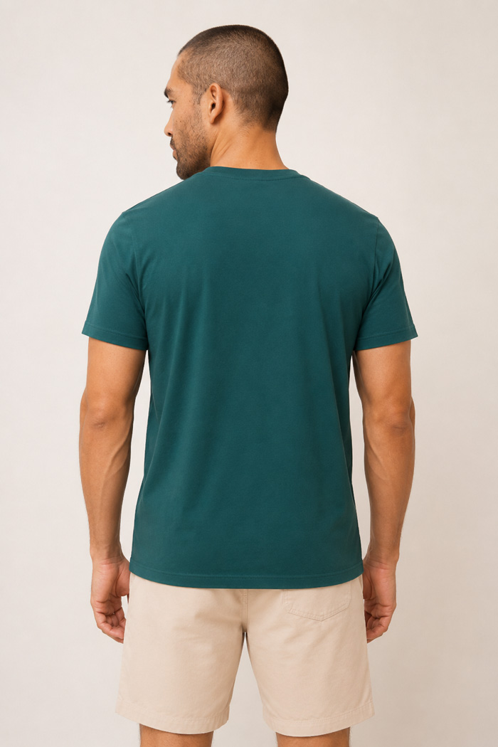 OLYMPIC CHALLENGER men's short-sleeve T-shirt with embroidered chest logo