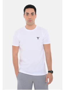 OLYMPIC CHALLENGER men's short-sleeve T-shirt with embroidered chest logo
