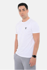 OLYMPIC CHALLENGER men's short-sleeve T-shirt with embroidered chest logo