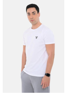 OLYMPIC CHALLENGER men's short-sleeve T-shirt with embroidered chest logo