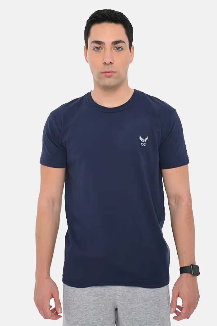 OLYMPIC CHALLENGER men's short-sleeve T-shirt with embroidered chest logo