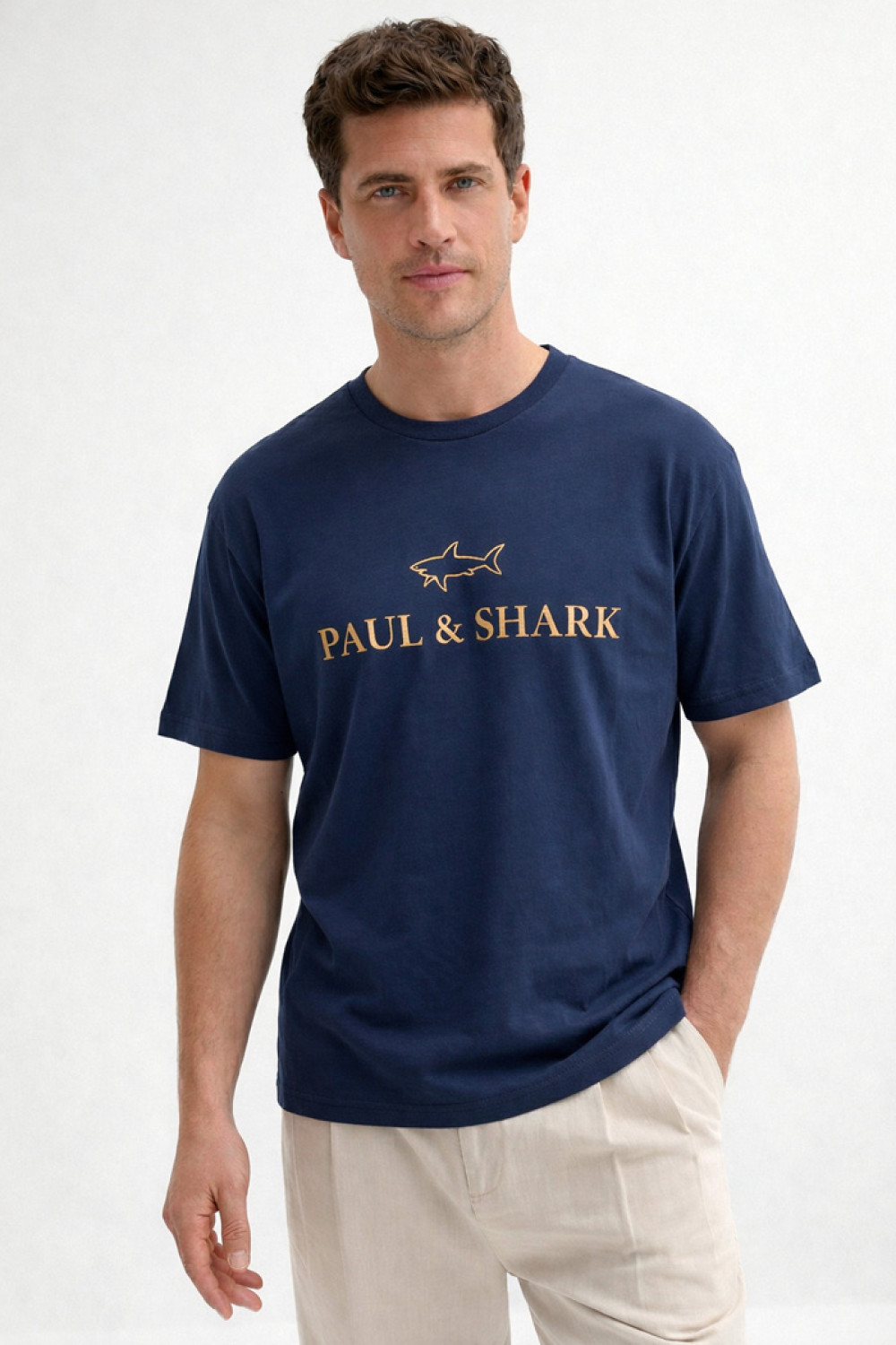 Dark blue TRAX PAUL SHARK men’s T-shirt