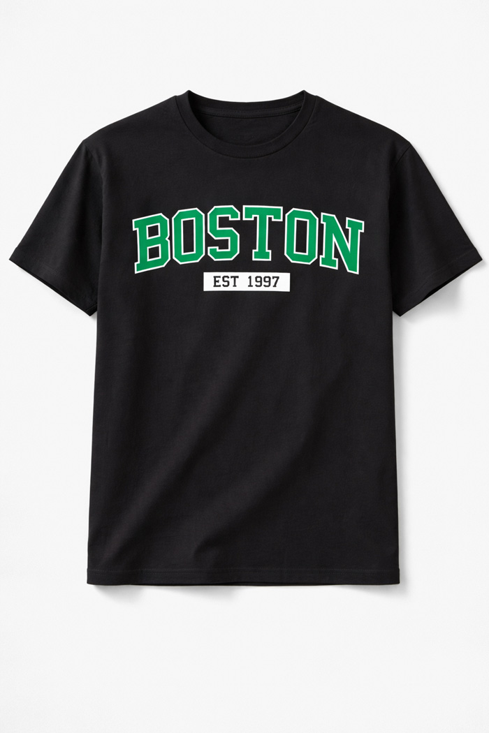 Black TRAX BOSTON men’s T-shirt