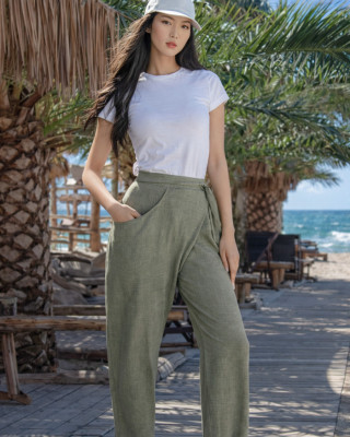 AXON HAREM Unisex Asymmetric Trousers 54-202-4