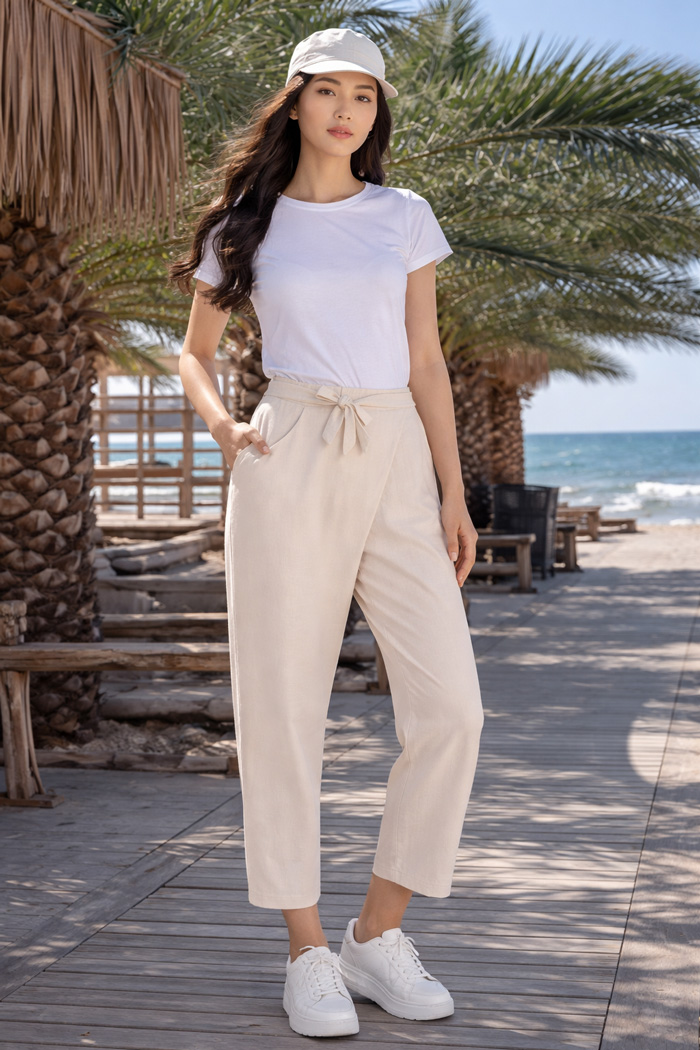 AXON HAREM unisex asymmetric trousers
