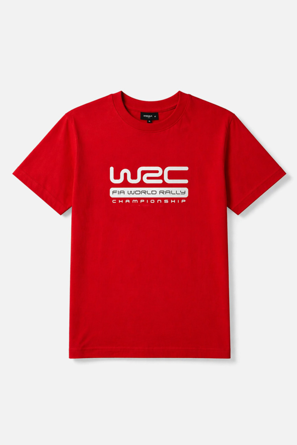 TRX men's red cotton T-shirt with WRC TRAX print