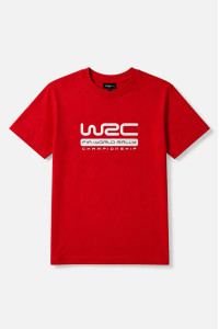 TRX men's red cotton T-shirt with WRC TRAX print
