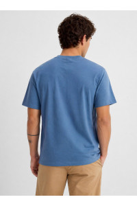 TRX men's indigo cotton T-shirt with Brooklyn print