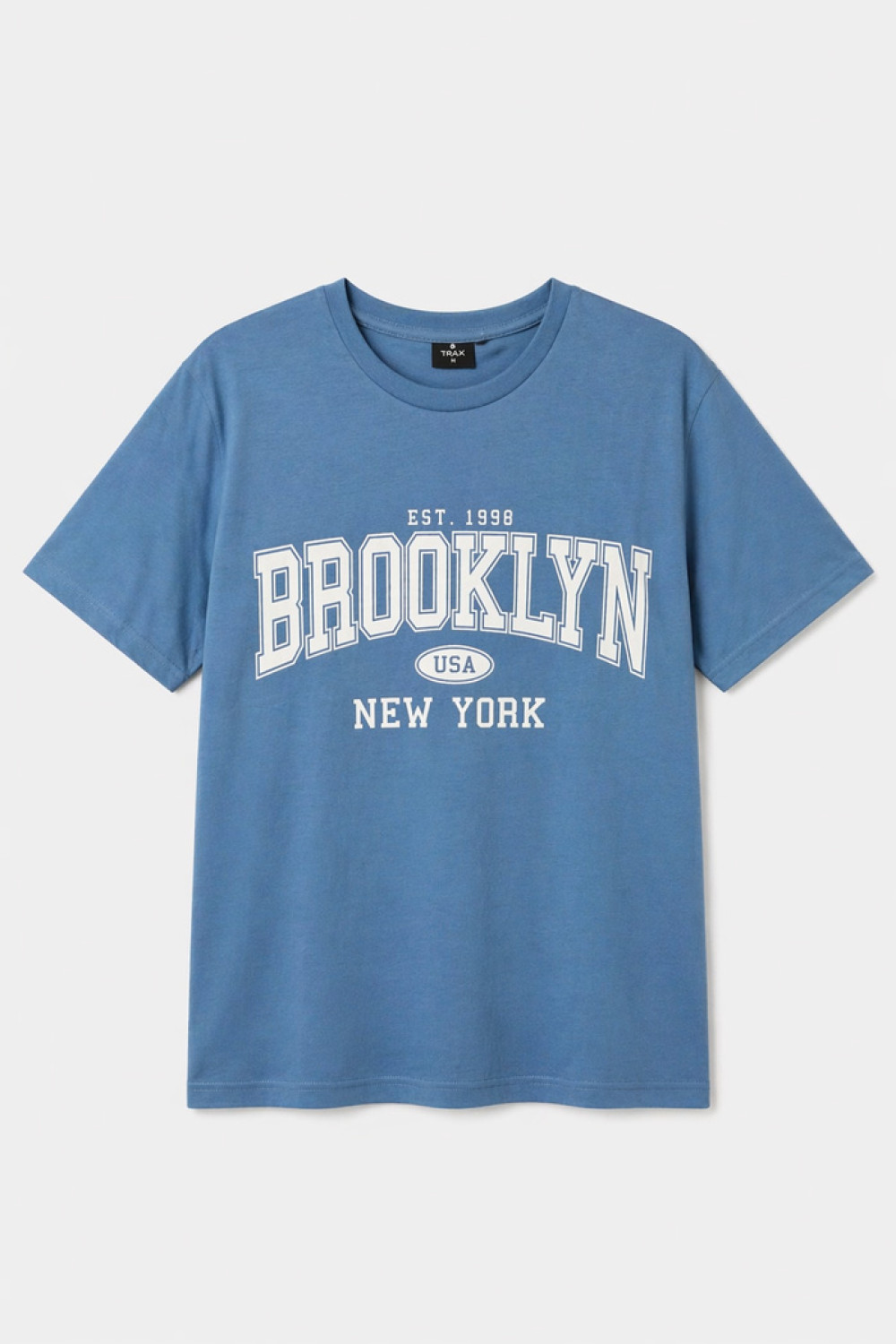 TRX men's indigo cotton T-shirt with Brooklyn print