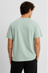 TRX men's mint cotton T-shirt with Positano print
