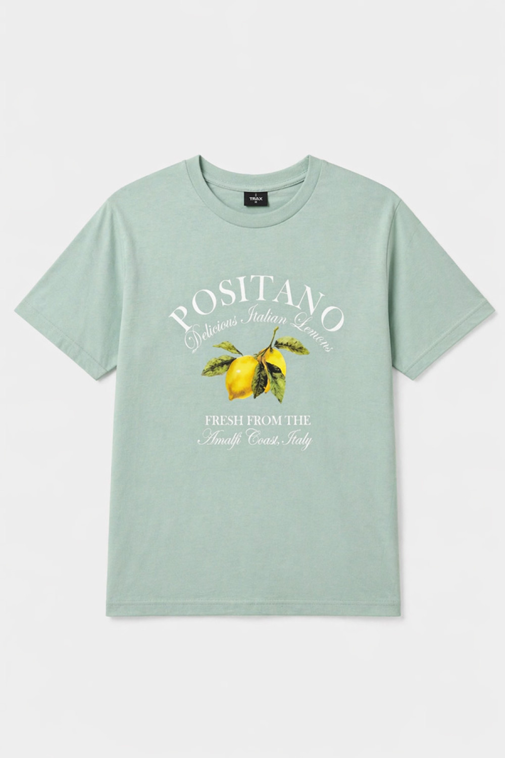 TRX men's mint cotton T-shirt with Positano print
