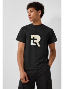 TRX men's black cotton T-shirt with print