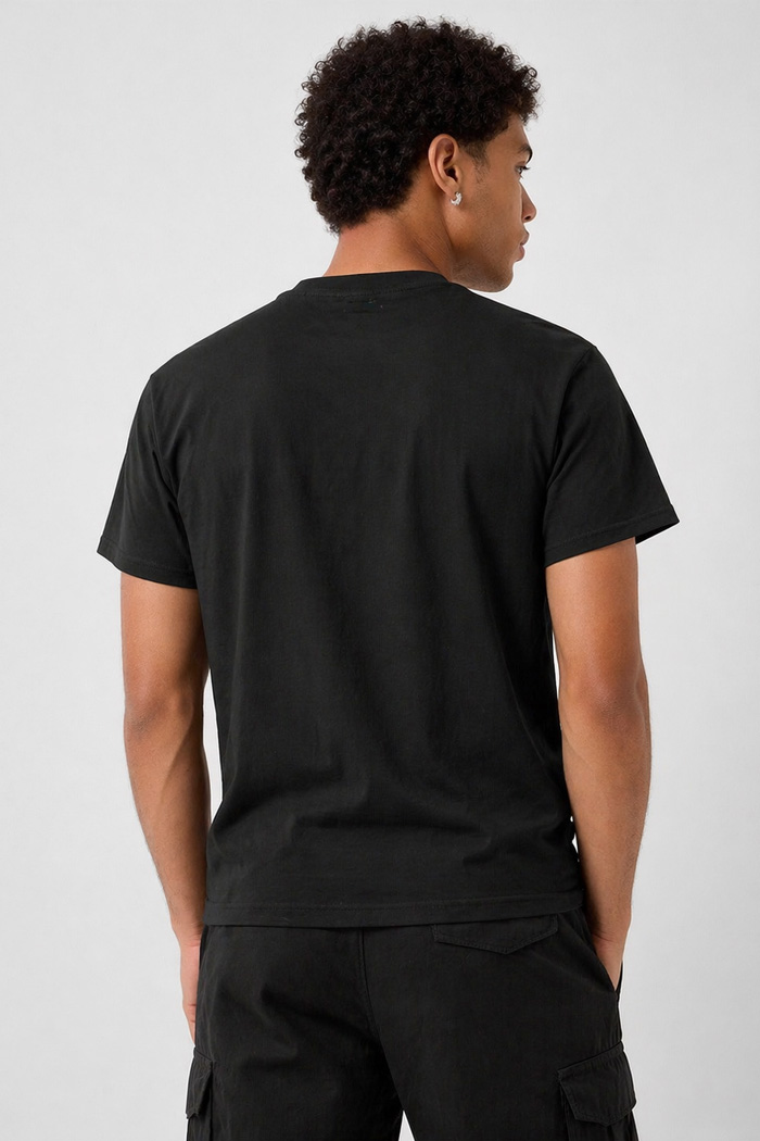 TRX men's black cotton T-shirt with print