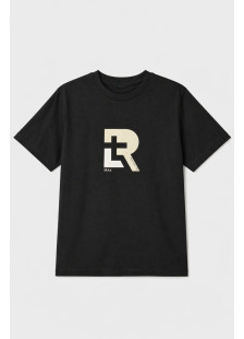 TRX men's black cotton T-shirt with print