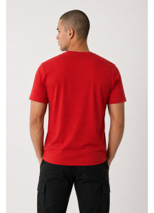 Red Cotton4all Project London men's T-shirt with chest print