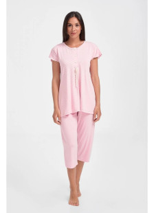 Rosa CHERRY Damen-Pyjama mit Punktmuster