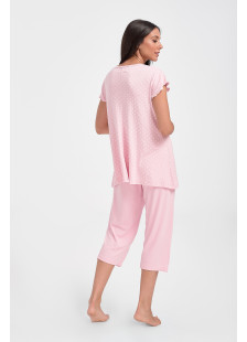 Rosa CHERRY Damen-Pyjama mit Punktmuster