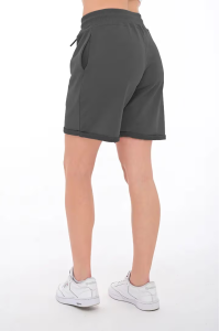 Anthrazitfarbene BODY MOVE Damen-Shorts
