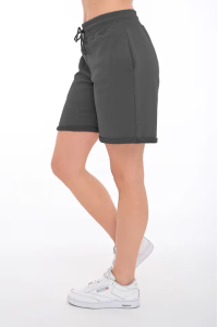 Anthrazitfarbene BODY MOVE Damen-Shorts